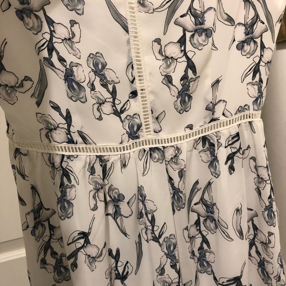 White floral print dress